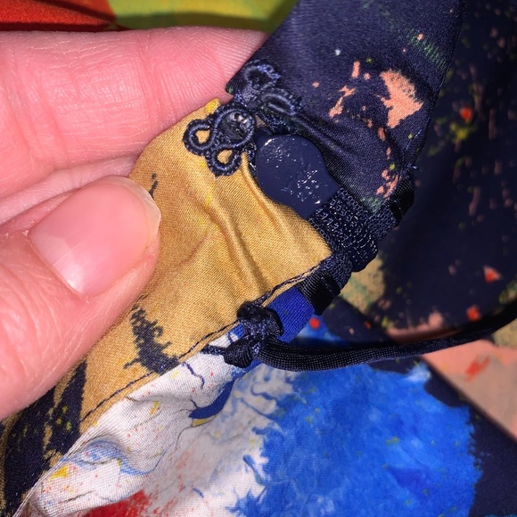 NWT Ralph Lauren Purple Label MAQUIRE Cotton Satin Artist Paint Splatter Skirt 6 - Picture 11 of 13